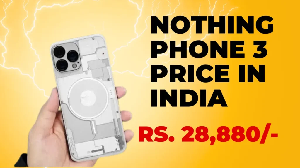 Nothing Phone 3 Price in India