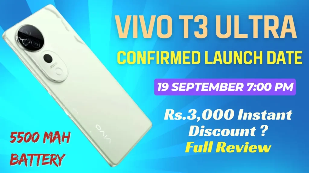 Vivo T3 Ultra, Confirmed Launch Date